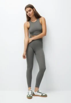 PULL & BEAR Seamless LeggingsKhaki Donna Pantaloni PUC21A0PZ-N11 -PULL - BEAR Negozio 007f0330ab7045588283aab0a4434657