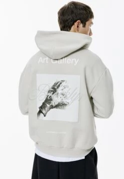 PULL & BEAR BROOKLYN - Felpa Con Cappuccio - Light Grey -PULL - BEAR Negozio 01d7ca90c6d643c9aa17fd7b8b21b2ea