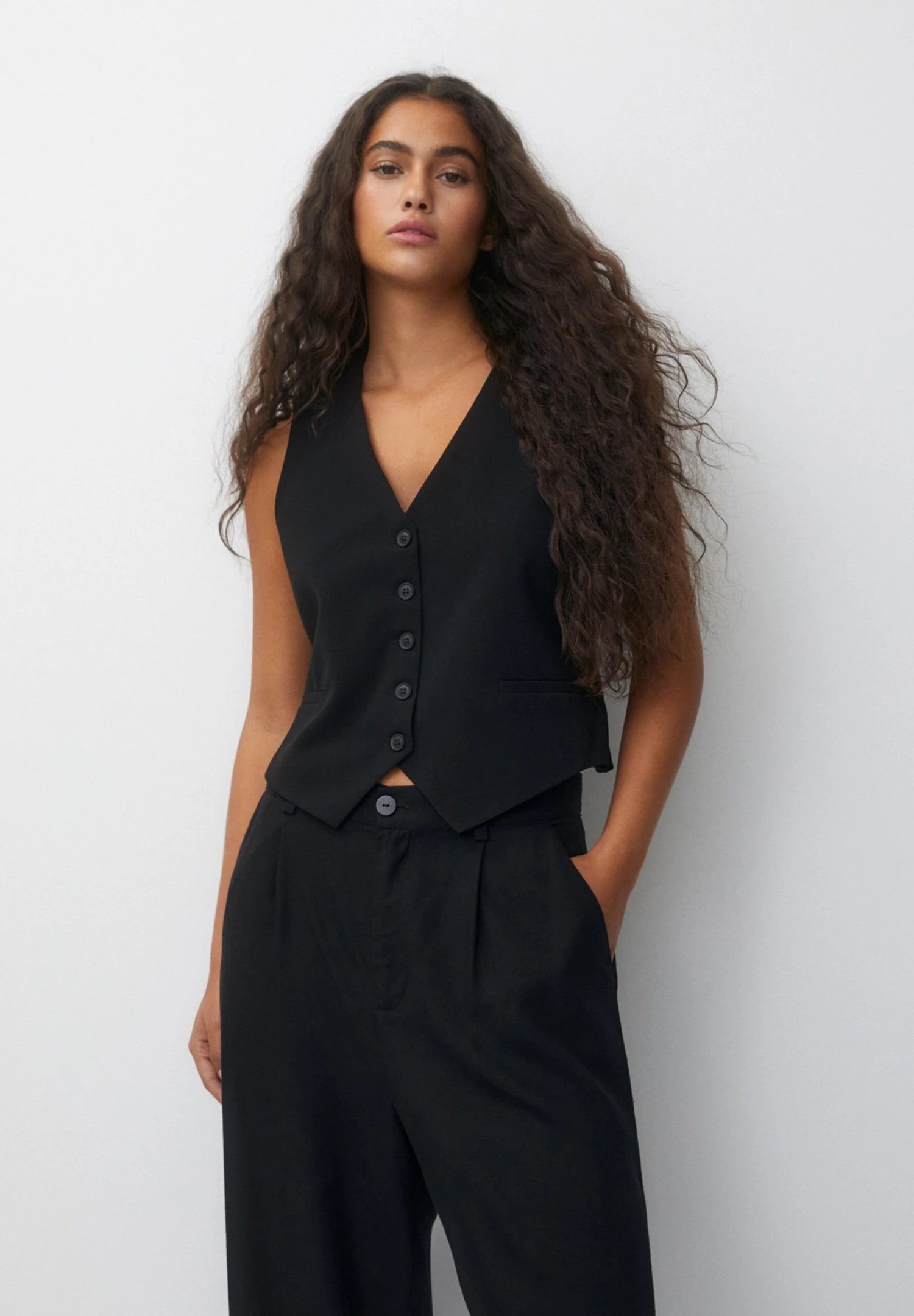 PULL & BEAR Buttoned SmanicatoBlack Donna Giacche E Blazer PUC23L001-Q11 3 PULL & BEAR Buttoned SmanicatoBlack Donna Giacche E Blazer PUC23L001-Q11