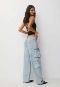 PULL & BEAR Adjustable HemsJeans A SigarettaLight Blue Denim Donna Jeans PUC21N0LZ-K11 -PULL - BEAR Negozio 02473671fa84484e84572dc0d6d02adf