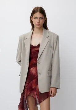 PULL & BEAR Oversize Double-Breasted ButtonedBlazerSand Donna Giacche E Blazer PUC21G0IG-B11