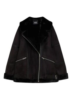 PULL & BEAR Double Faced Giacca In SimilpelleMottled Black Donna Giacche E Blazer PUC21U0E0-Q11 -PULL - BEAR Negozio 03f85faf873b4d3490b6a3be1c21a372