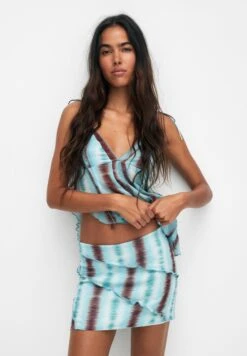 PULL & BEAR Tie-DyeWith Seam Details - Gonna A Campana - Blue