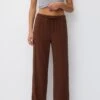 PULL & BEAR With FlowingRustic PantaloniLight Brown Donna Pantaloni PUC21A0UV-O11 -PULL - BEAR Negozio 0514957d95214b12bd78b1ffb4c390c7