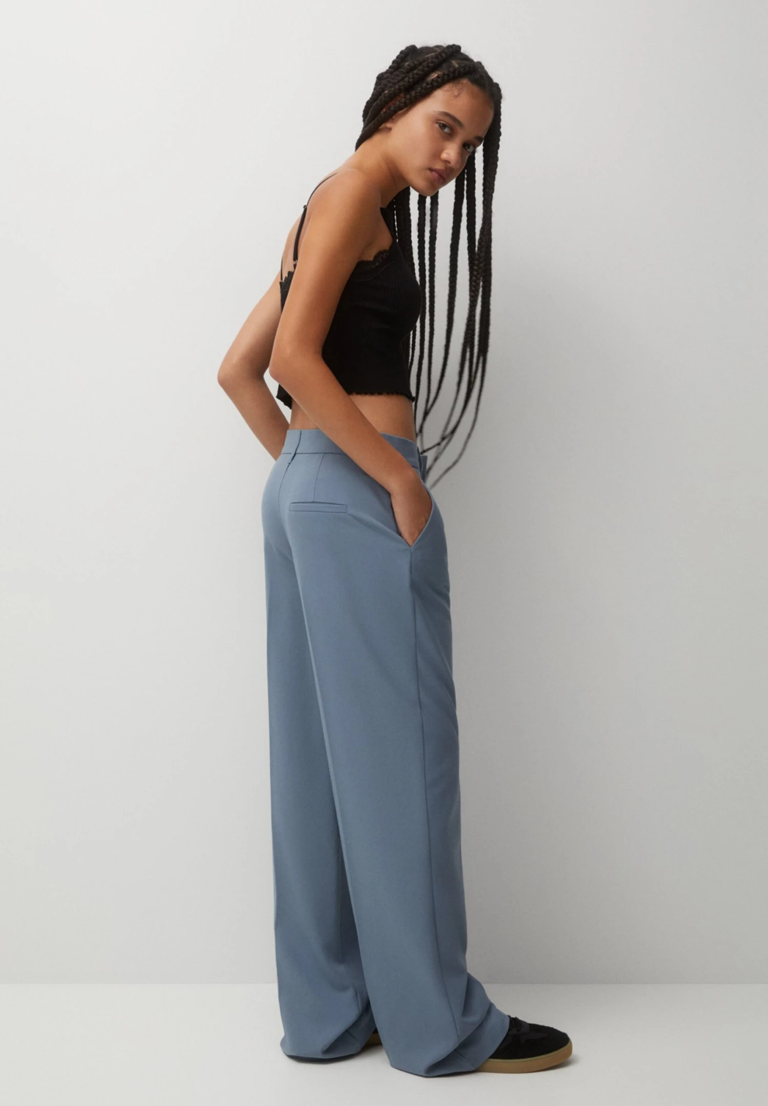 PULL & BEAR Darted SmartPantaloniBlue Grey Donna Pantaloni PUC21A0SV-K12 5 PULL & BEAR Darted SmartPantaloniBlue Grey Donna Pantaloni PUC21A0SV-K12 - immagine 3