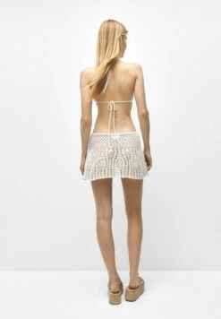 PULL & BEAR Flared Crochet - Minigonna - Beige -PULL - BEAR Negozio 05b62abdd33f4462bc05d9184ff1faa2