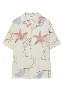 PULL & BEAR Geometric Shape Print- Camicia - White -PULL - BEAR Negozio 06a411b0cc004b1e9691f3f4e0cfba9f