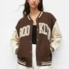 PULL & BEAR BrooklynGiubbotto BomberDark Brown Donna Giacche E Blazer PUC21U0G2-O11 -PULL - BEAR Negozio 0849a5dd5ffe44ab83164349c5e33bf0