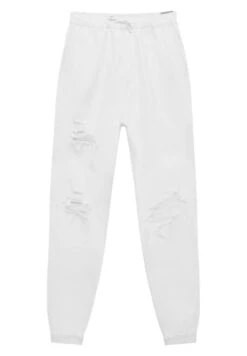 PULL & BEAR Ripped - Jeans Baggy - White -PULL - BEAR Negozio 08f503b3abee45bbbf3092f6036de49a