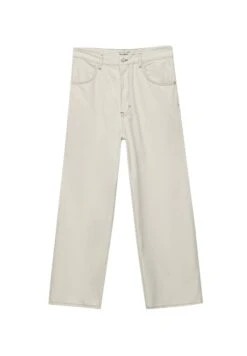 PULL & BEAR Baggy Extra Wide-Leg- Jeans A Sigaretta - Beige -PULL - BEAR Negozio 09d9b6321d0c468f838b1b55321c1007