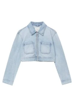 PULL & BEAR Cropped- Giacca Di Jeans - Blue Denim -PULL - BEAR Negozio 0a7079057ece48c184c72948ae4ea5ae