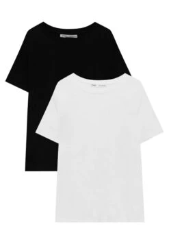 PULL & BEAR Pack OfT-Shirt BasicBlack Donna T-shirt E Top PUC21D29S-Q11 -PULL - BEAR Negozio 0b2ce3e412784478916ffa6d6dc9a5bb