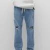 PULL & BEAR Jeans BaggyLight Blue Denim Uomo Jeans PUC22G0OC-K11