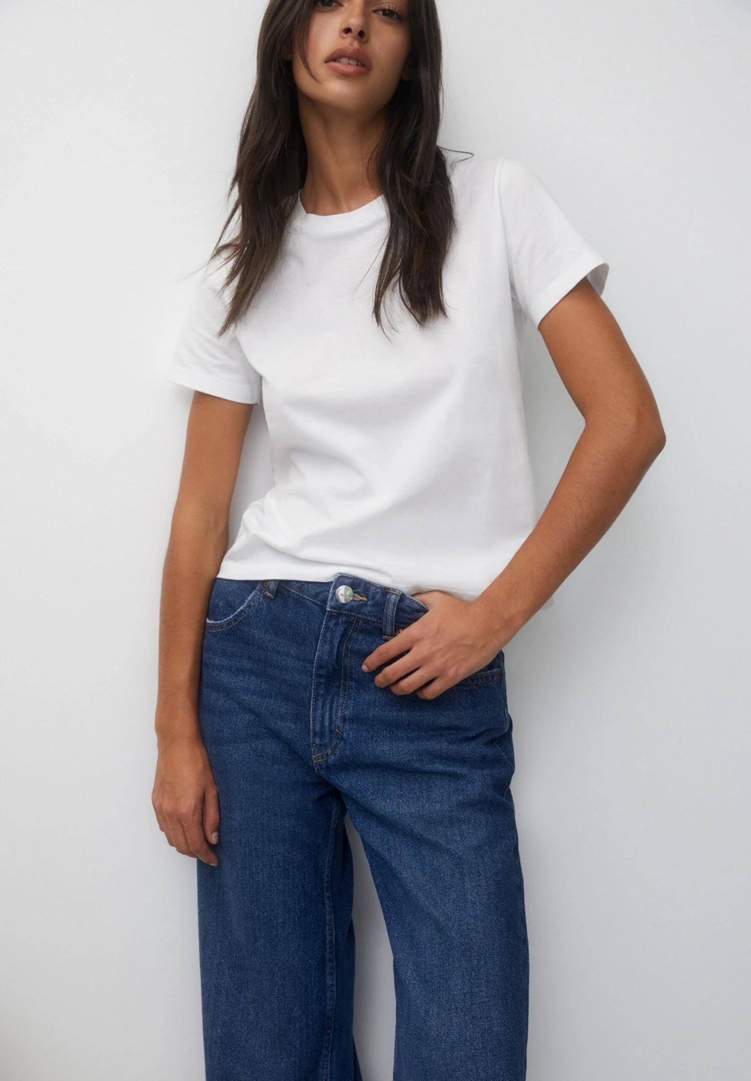 PULL & BEAR Wide-LegJeans BaggyDark Blue Denim Donna Jeans PUC21N0LX-K11 6 PULL & BEAR Wide-LegJeans BaggyDark Blue Denim Donna Jeans PUC21N0LX-K11 - immagine 4