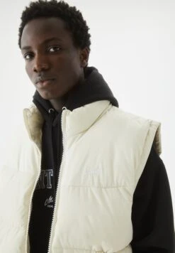 PULL & BEAR Basic - Puffer Gilet - Smanicato - White -PULL - BEAR Negozio 0bccf96db2834e4ba3da300e9886c5dc