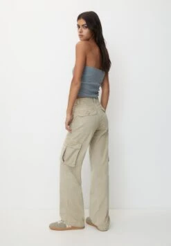 PULL & BEAR BasicPantaloni CargoSand Donna Pantaloni PUC21A0UZ-B12 -PULL - BEAR Negozio 0bdb06914625462a99dc818027fc7bed