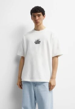 PULL & BEAR PlushT-Shirt BasicWhite Uomo T-shirt E Polo PUC22O1NX-A11