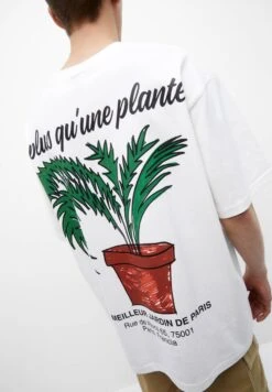 PULL & BEAR Paris Short SleeveT-Shirt Con StampaWhite Uomo T-shirt E Polo PUC22O1NH-A11 -PULL - BEAR Negozio 0cb2fcbebe3c405ea15b2943ce752201