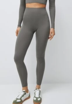 PULL & BEAR Seamless LeggingsKhaki Donna Pantaloni PUC21A0PZ-N11