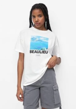 PULL & BEAR Beaulieu LicenseT-Shirt Con StampaWhite Donna T-shirt E Top PUC21D2E6-A11