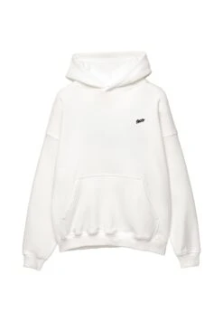 PULL & BEAR STWD EMBROIDERED LOGO - Felpa Con Cappuccio - White -PULL - BEAR Negozio 0e28a46e56dd4992aa7427f30be392de 4
