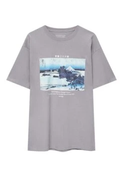 PULL & BEAR Hokusai ShichirigahamaT-Shirt Con StampaGrey Uomo T-shirt E Polo PUC22O1QG-C11 -PULL - BEAR Negozio 0fe0334892a34621a05a941cc53f183f
