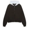 PULL & BEAR CONTRAST HOODIE - Felpa Con Zip - Black -PULL - BEAR Negozio 1303fe3d3def48b0bf31cf1bb6705c7c