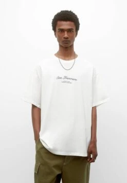 PULL & BEAR San FranciscoT-Shirt Con StampaWhite Uomo T-shirt E Polo PUC22O1N2-A11 -PULL - BEAR Negozio 1538b76874694040afde935cdd911f78
