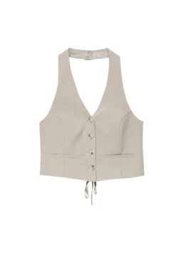 PULL & BEAR Halter With Back Tie DetailSmanicatoStone Donna Giacche E Blazer PUC21G0IR-C11 -PULL - BEAR Negozio 163eaf71ceaf405bb31350fbed3fbdc1
