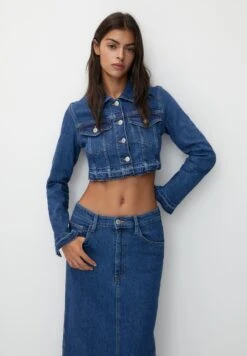 PULL & BEAR CroppedGiacca Di JeansBlue Donna Giacche E Blazer PUC21G0IX-K11