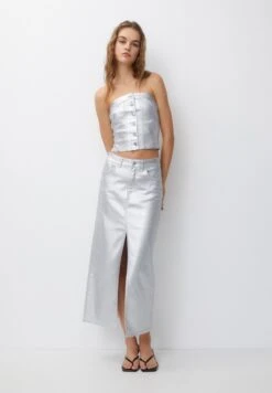 PULL & BEAR CorsetTopSilver Coloured Donna T-shirt E Top PUC21D2IQ-D11 -PULL - BEAR Negozio 1aafa976311245a694b387492f9102fd