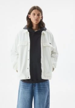 PULL & BEAR BasicTruckerGiacca LeggeraWhite Uomo Giacche PUC22T0SQ-A11
