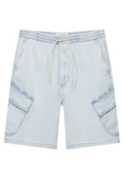PULL & BEAR Bund - Shorts Di Jeans - Stone Blue Denim -PULL - BEAR Negozio 1b9f83ee6a84463b889163655d22dc19