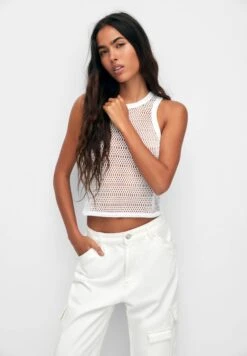 PULL & BEAR TopWhite Donna T-shirt E Top PUC21D2FL-A11