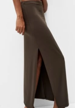 PULL & BEAR Basic-MidiGonna A TubinoDark Brown Donna Gonne PUC21B0JZ-O11 -PULL - BEAR Negozio 1e510044f2bc4fcc80c37a7178ec7c6e