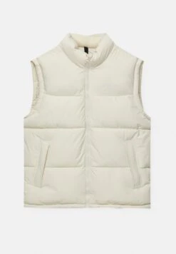 PULL & BEAR Basic - Puffer Gilet - Smanicato - White -PULL - BEAR Negozio 1f668a0700434b488373b9a151f7acd5