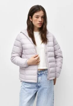 PULL & BEAR Weight Hooded - Puffer - Giacca Invernale - Lilac