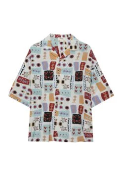 PULL & BEAR Print Short SleeveCamiciaWhite Donna Camicie E Bluse PUC210099-A11 -PULL - BEAR Negozio 242d289afe4341e989710c7587c847e6