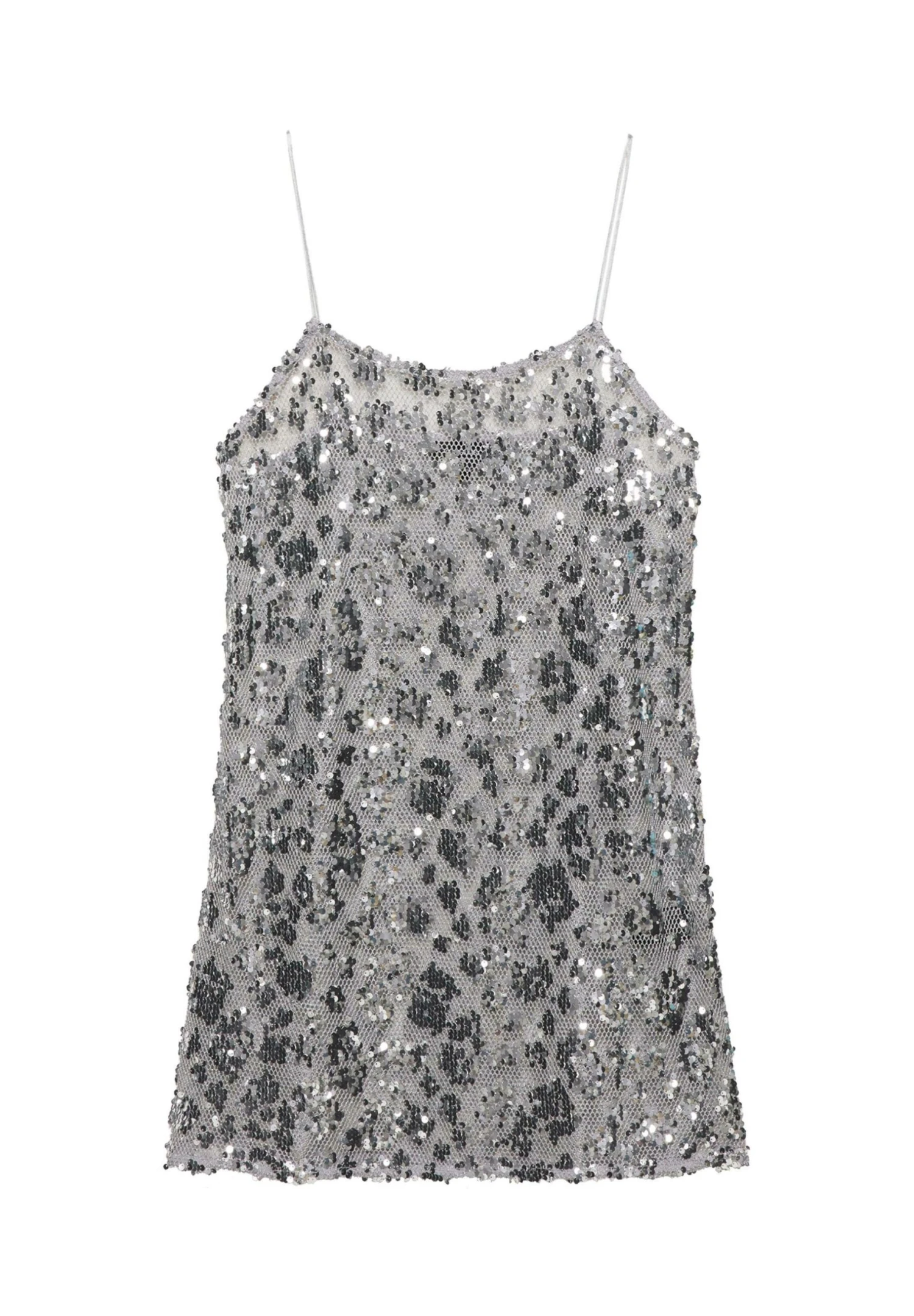 PULL & BEAR SEQUINNED STRAPPY-SHORT - Vestito Elegante - Silver-coloured 9 PULL & BEAR SEQUINNED STRAPPY-SHORT - Vestito Elegante - Silver-coloured - immagine 7