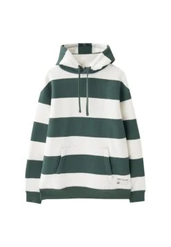 PULL & BEAR Striped - Felpa Con Cappuccio - Green -PULL - BEAR Negozio 27a6ec72243a4e92a56f83098bfbe375