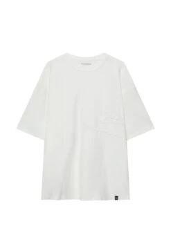 PULL & BEAR Embroidery T-Shirt Con StampaWhite Uomo T-shirt E Polo PUC22O1PU-A11 -PULL - BEAR Negozio 291eb50f05844e70824e142a6e8bea78