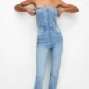 PULL & BEAR CorsetTuta JumpsuitBlue Denim Donna Tute Jumpsuit PUC21T0AC-K11