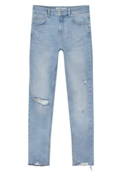 PULL & BEAR Mid Waist RippedJeans Skinny FitStone Blue Denim Donna Jeans PUC21N0KV-K11 14 PULL & BEAR Mid Waist RippedJeans Skinny FitStone Blue Denim Donna Jeans PUC21N0KV-K11 -PULL - BEAR Negozio 2d0a79fcfab5426989ea94e30280c49d