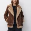 PULL & BEAR Double-Faced LongGiacca Da Mezza StagioneBrown Donna Giacche E Blazer PUC21U0GG-O11 -PULL - BEAR Negozio 2e47e6b865ec485dbbfab64ad9017d54
