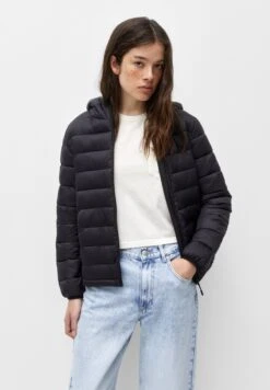 PULL & BEAR Weight Hooded - Puffer - Giacca Invernale - Black