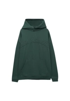 PULL & BEAR New York Varsity Felpa Con CappuccioDark Green Uomo Maglieria E Felpe PUC22S0R2-M11 -PULL - BEAR Negozio 2ec1496108b74b44a295639cfdd35732