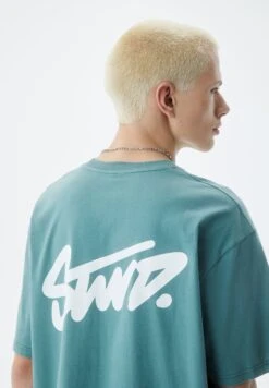 PULL & BEAR With Stwd LogoT-Shirt BasicGreen Uomo T-shirt E Polo PUC22O1NS-M13 -PULL - BEAR Negozio 304c1ec279134a7386a10ebaee4b2de4