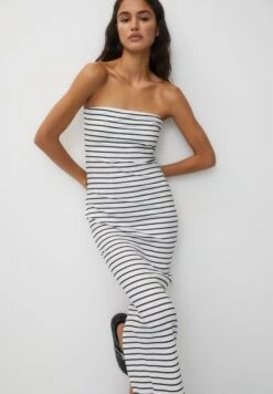 PULL & BEAR Strapless- Vestito Lungo - White -PULL - BEAR Negozio 3097ed52ee074bcd977563ac1c315530