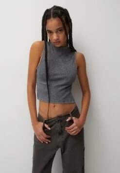 PULL & BEAR Faded - Top - Grey