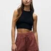 PULL & BEAR Flowing With PocketsShortsLight Brown Donna Shorts PUC21S0E8-O11 -PULL - BEAR Negozio 3104034b22844f1c9581a2173063a8b1